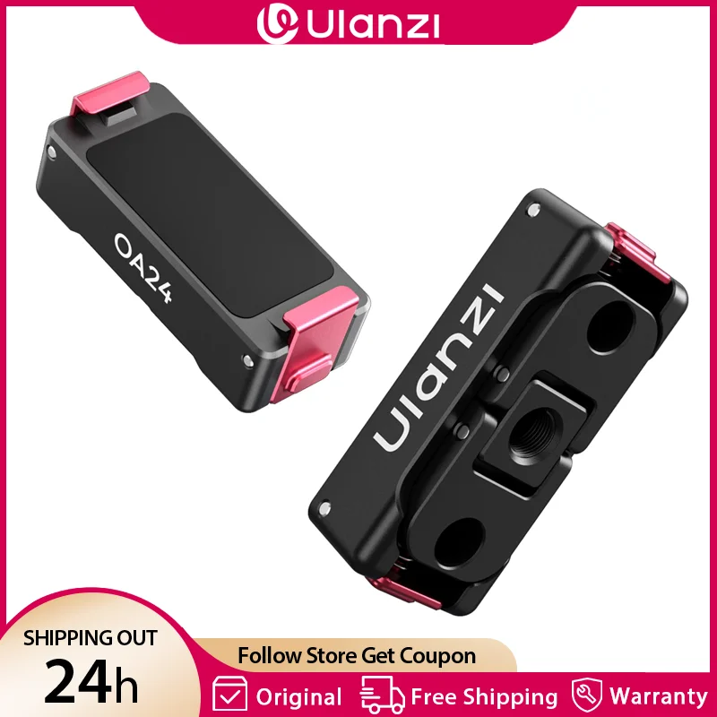 Ulanzi OA24 Metall-Magnetischer Schnellwechseladapter für DJI Action 6/Nano mit Action-Halterung Gopro-Unterstützung Stativhalterung Brusthalterung Image