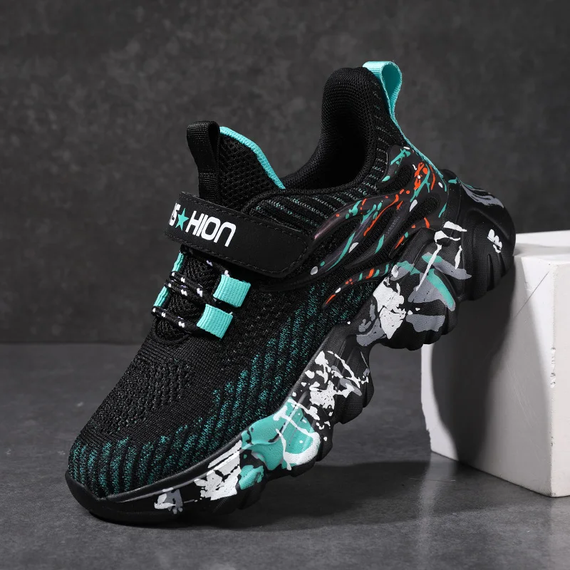 Sportschuhe für Jungen und Mädchen, atmungsaktive Mesh-Schuhe, Outdoor-Freizeitschuhe, Laufschuhe für große Kinder