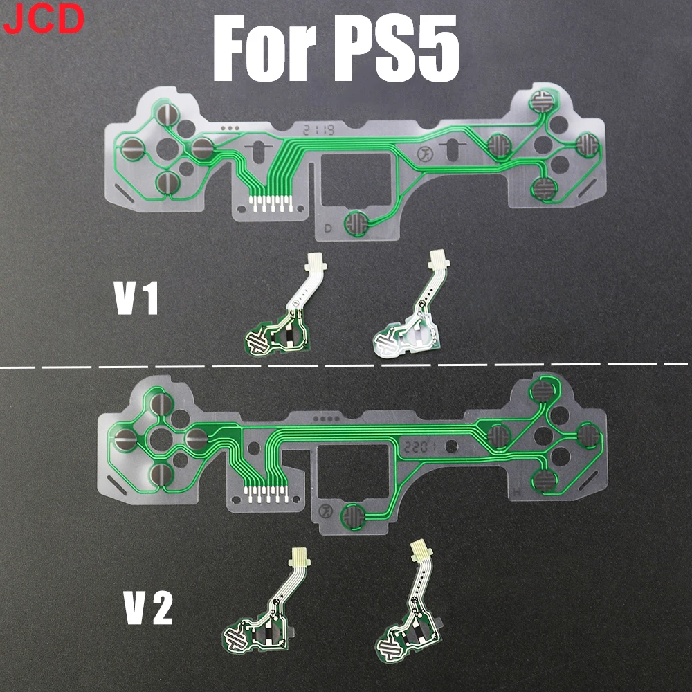 Jcd 1 stücke für ps5 knopf band platine für ps5 v1 v2 controller ersatz leitfähige film tastatur flex kabel Image