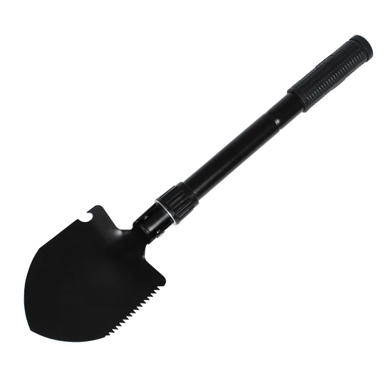 Faltbare Schaufel mit Kompass, vielseitig einsetzbar, für Camping, Wandern, Rucksackreisen, Gartenarbeit, Wandern, Zubehör Image