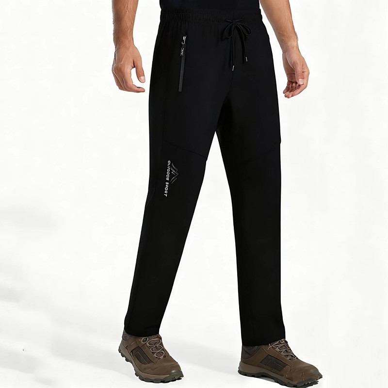 Men's Trousers Tactical Pants Casual Pants Hiking Pants Outdoor Pants Drawstring Pocket Solid Color Waterproof Quick Dry Daily Outdoor Holiday Streetwear Stylish Blue Black Inelastic