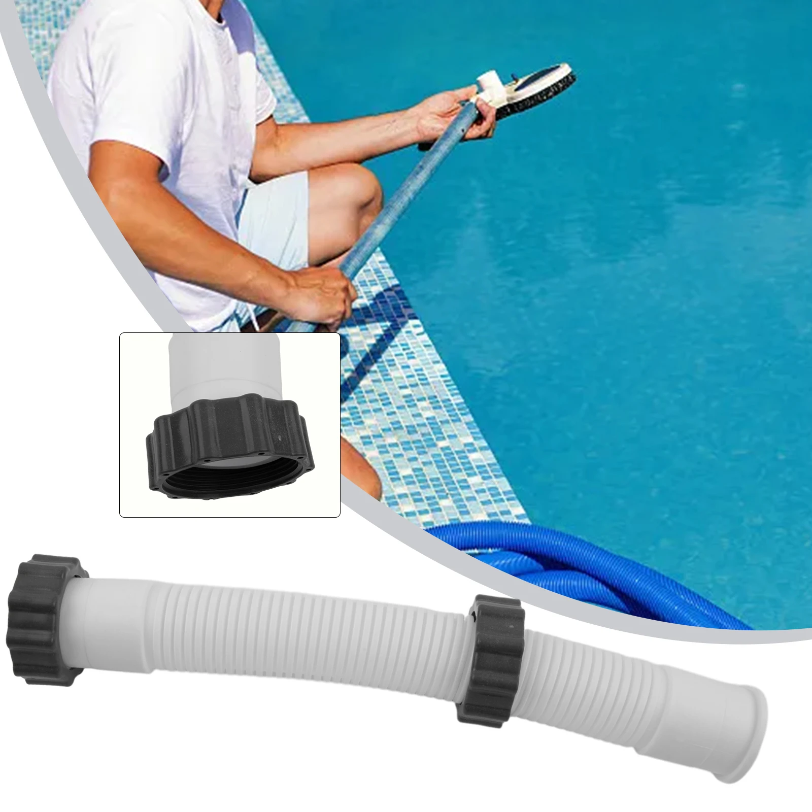 1/ 2 X pour Intex 16 pouces piscine filtre à sable pompes tuyau piscine-piscines pompe # 11535 /11388 Tuyau d'interconnexion Accessoire de piscine Nouveau