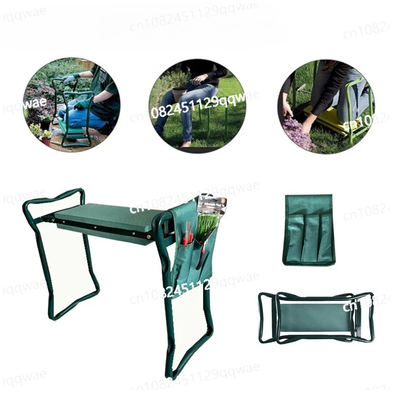 Garden kneeling stool Garden kneeling chair, cloth bag set, multi-functional garden folding stool kneeling chair