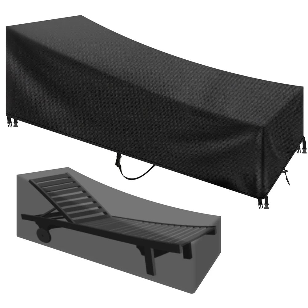Outdoor Garden Sunbed Cover Sun Lounger Cover Patio Outdoor Lounge Chair Recliner Protective Cover Furniture Waterproof Cover