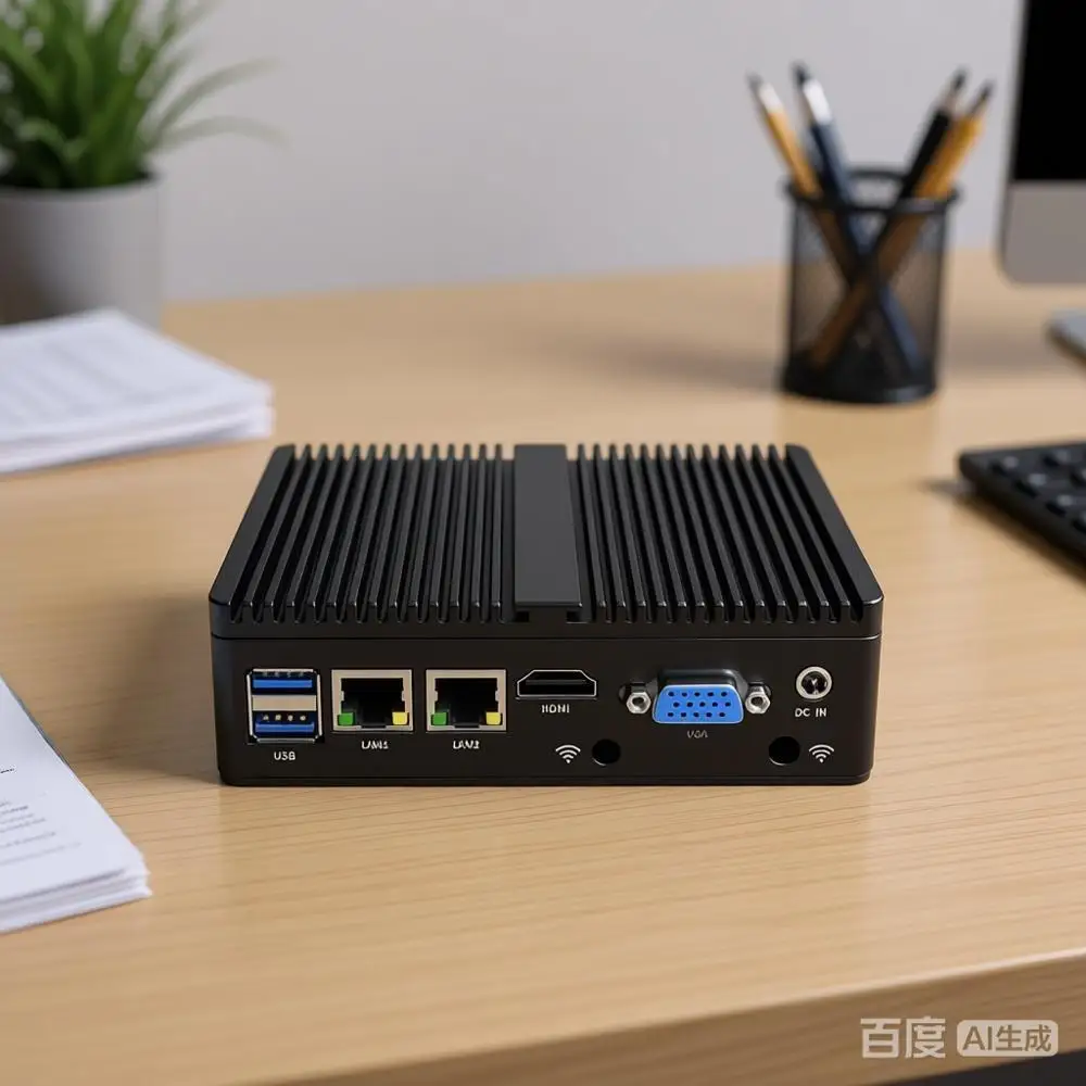 Metal Case Mini PC Intel N2840 Desktop Computer Pfsense DDR3L Msata SSD 2Lan 2COM VGA HD Display