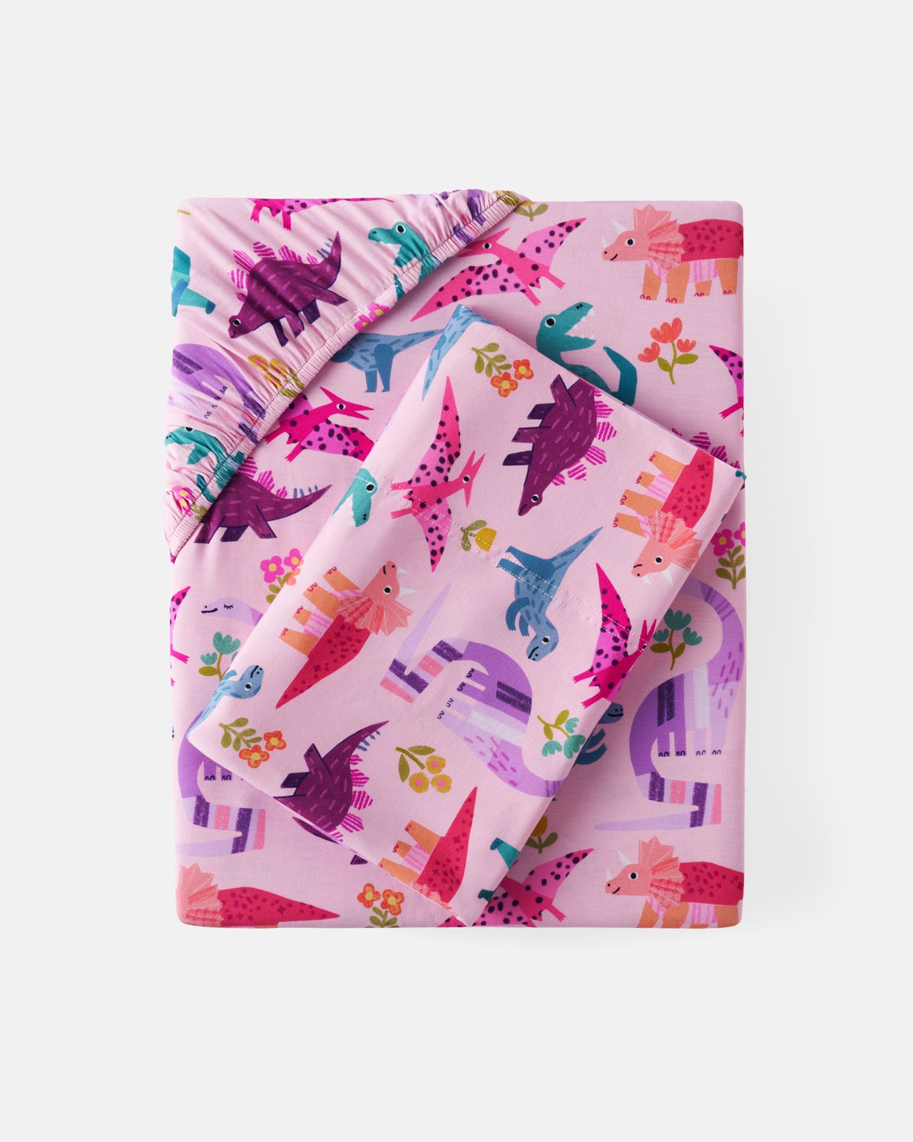 Roar & Explore Pink Twin Sheet Set - OSFA