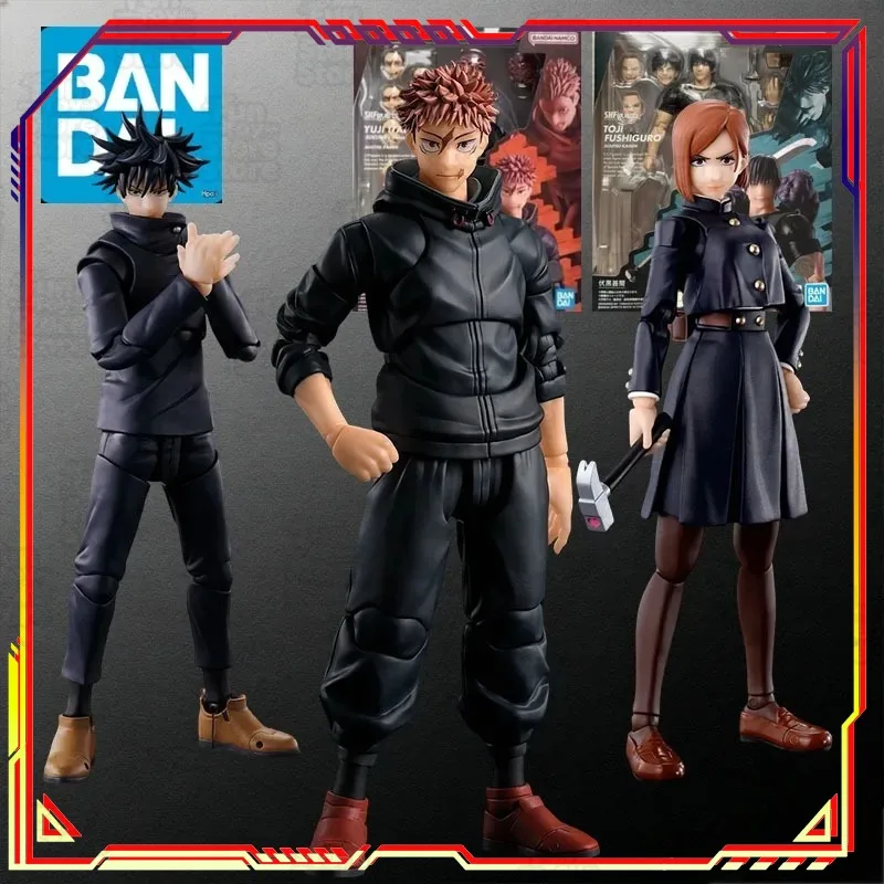 Jujutsu Kaisen Yuji Itadori SHF Actionfigur 15cm Bewegliche Sammlerfigur mit Austauschbaren Händen und Gesichtsteilen und Image