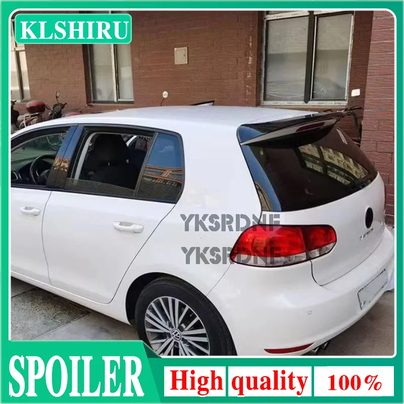 Für Volkswagen Golf 6 Spoiler 2010-2013 Modell Golf 6 Light Hochwertiges ABS-Material Auto-Heckspoiler in Grundierungsfarbe Image
