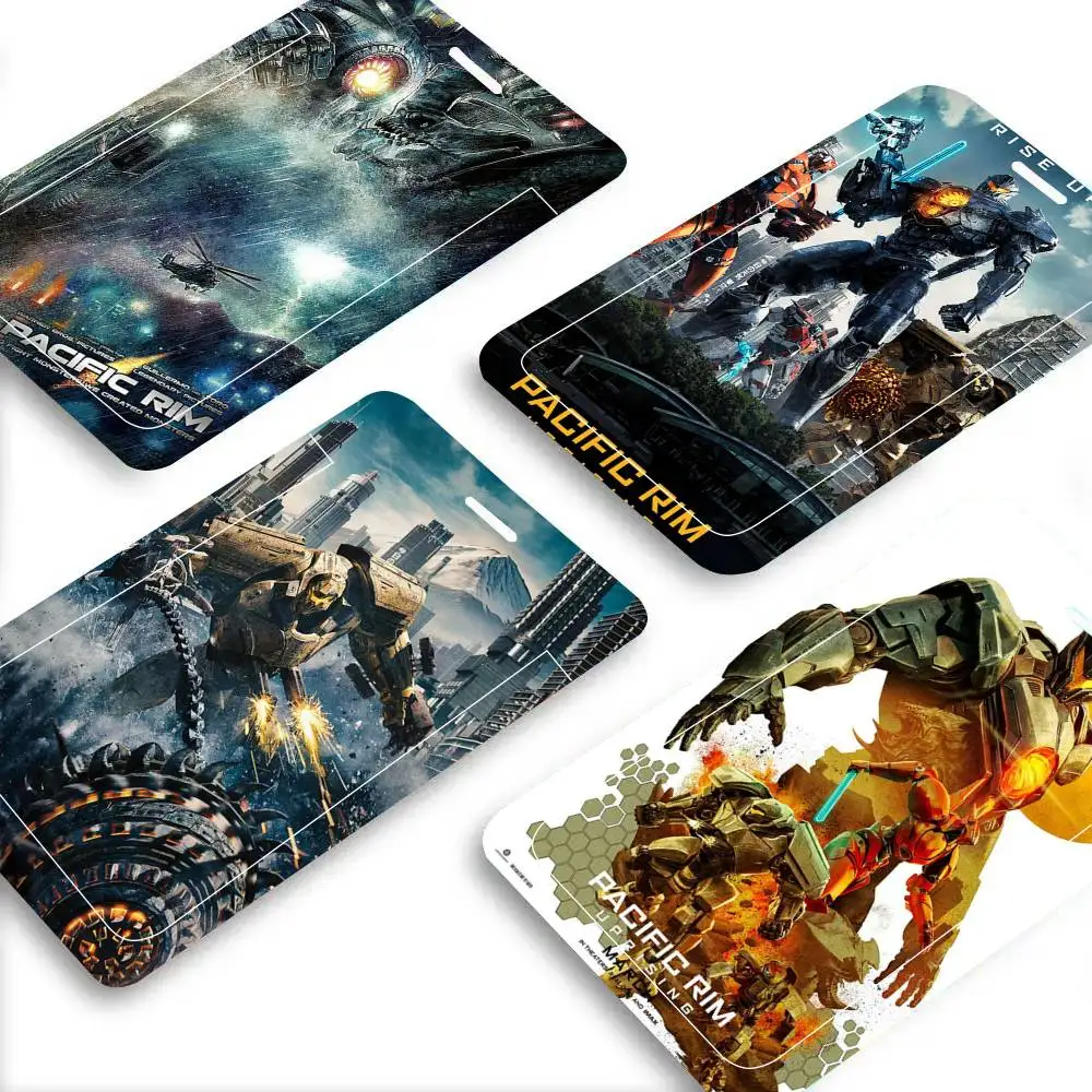 Science-Fiction-Monsterfilm „Pacific Rim“ – schwarze Schlüsselband-Kartenhalter für Studentenmahlzeitenkarten und Campus-Ausweise für die Schule Image