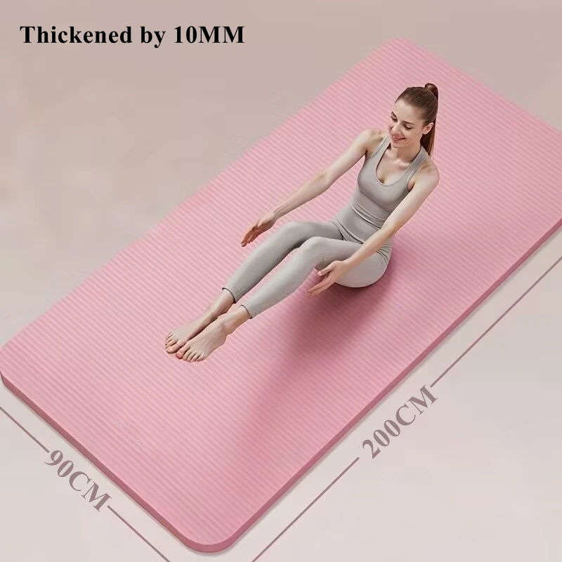 200/185×80/90cm Yoga Non-slip Foam Yoga Pads Fitness Pilate Mat Workout Sport Plank Cushion Gym Equipment 10MM Extra Thick Widen