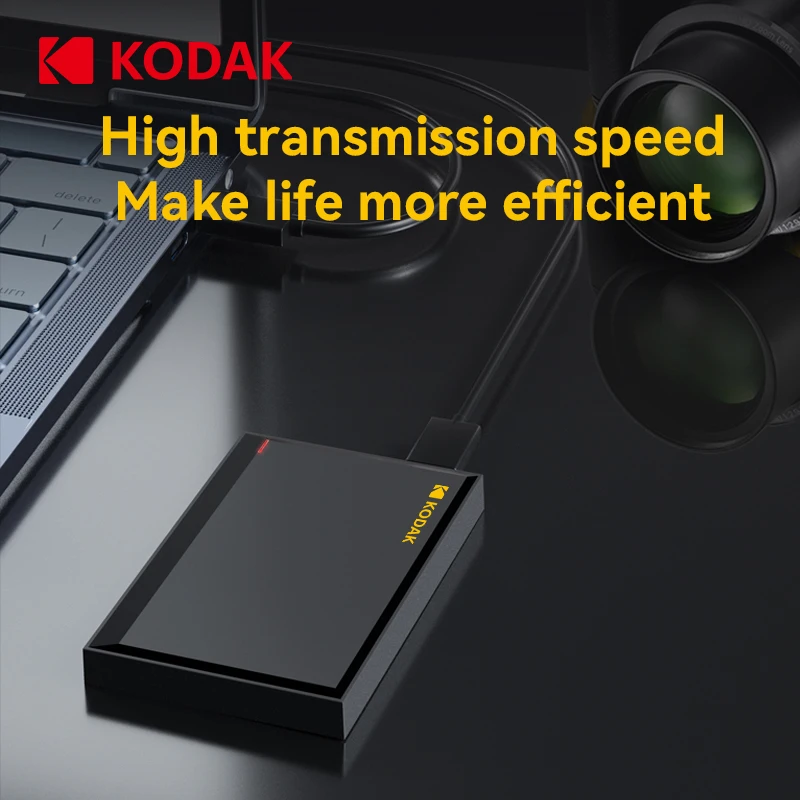 Kodak P190 Tragbare Externe Festplatte 5Gbps 500GB 1T 2T USB3.0 Leichtgewichtige PHDD für PC Tablets PS5 XBOX Laptop Desktop Image