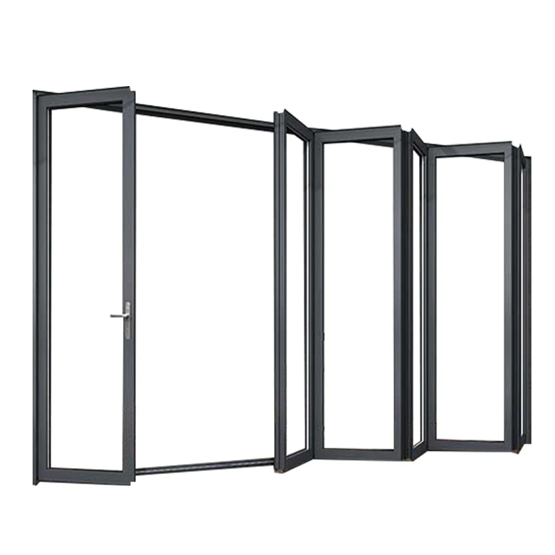 Außentür Doppel-Niedrigemissionsglas Aluminium-Falttür Terrassen-Falttür