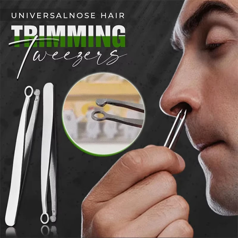 Universal Nase Haar Trimmen Pinzette Edelstahl Augenbraue Nase Haar Schere Maniküre Gesichts Trimmen Make-Up-Tools Image