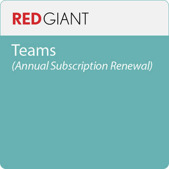 Red Giant Complete Teams (Annual Subscription Renewal) R-RG-Y-VOL-NU