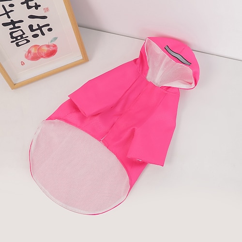Hund Katze Regenmantel Regenjacke Mode Klassisch Reflektierend Wasserdicht Weich Waschbar Bequem Outdoor Alltagstauglich Hundebekleidung for Bichon Frise Zwergspitz Baby Haustier Papillon Klein Image