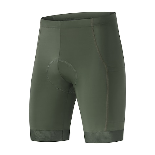 Arsuxeo Herren Einfarbig Fahrradunterwäsche-Shorts Fahrradhose MTB-Fahrradhose Fahhrad Shorts Gepolsterte Shorts / Chamois Formpassend Sport Belüftung Schnelltrocknend Reflektierende Streifen Image