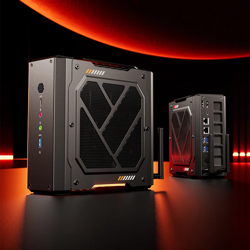 Desktop-Gaming-PC, High-End-Mini-PC mit dedizierter Grafikkarte, Intel Core i7-7940HX und AMD Radeon RX 7600 XT Grafikkarte – Spielt AA-Spiele