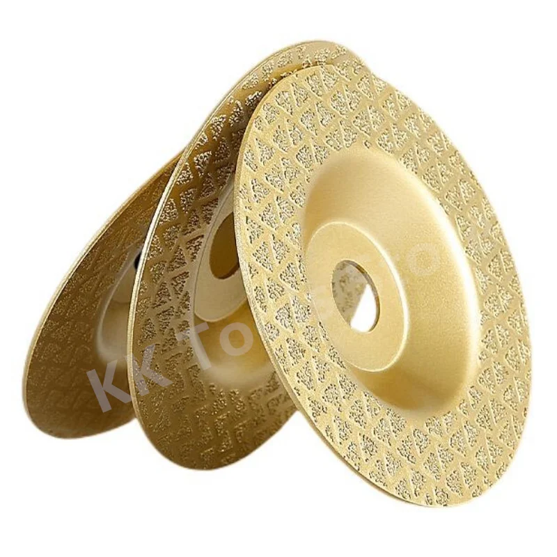 1 Stück/3 Stück 45/60/100 # Gelötete Diamant-Sternschüssel-Schleifplatte, Nass- und Trockengebrauch, Marmor, Granit, Trimmen, Winkelschleifer, Polierscheibe Image