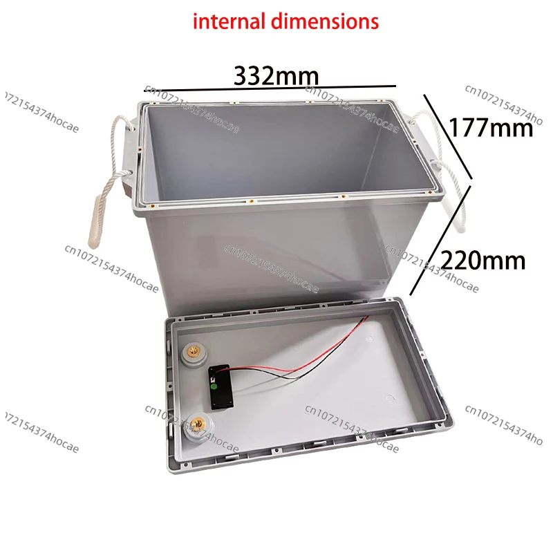280Ah 320Ah 90Ah 105Ah Batterie-Aufbewahrungsbox mit Schraubverschluss 12V Solarzellenbox RV Yacht Batterie-Aufbewahrungsbox aus Kunststoff Image