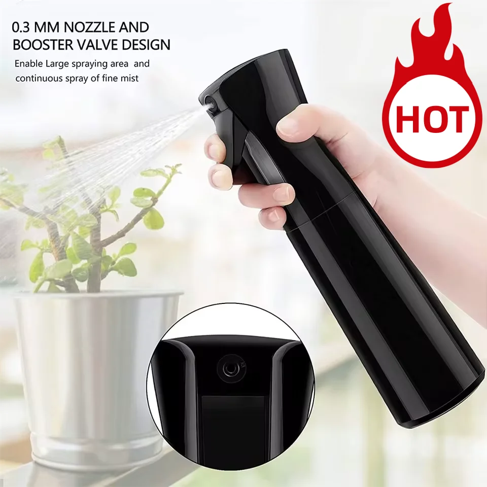 Sprühflasche für Haare, Wasserzerstäuber, Wasserflasche, kontinuierliche Sprühflasche, geeignet für Haarstyling, Schönheit, Haarpflege, Pflanzen, Haustiere Image