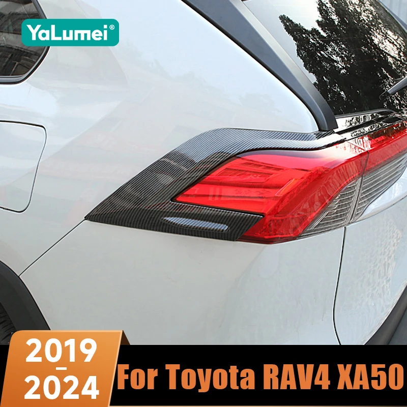 Für Toyota RAV4 XA50 2019 2020 2021 2022 2023 2024 Hybrid Auto Rücklicht Augenbrauen-Abdeckung Dekorative Zierleiste Zubehör Image