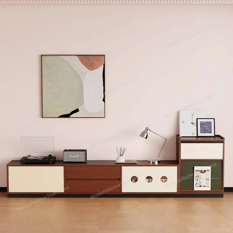 Meuble TV blanc en bois, meuble de rangement pour télévision, commodes, meubles de luxe pour la maison, meubles de salon