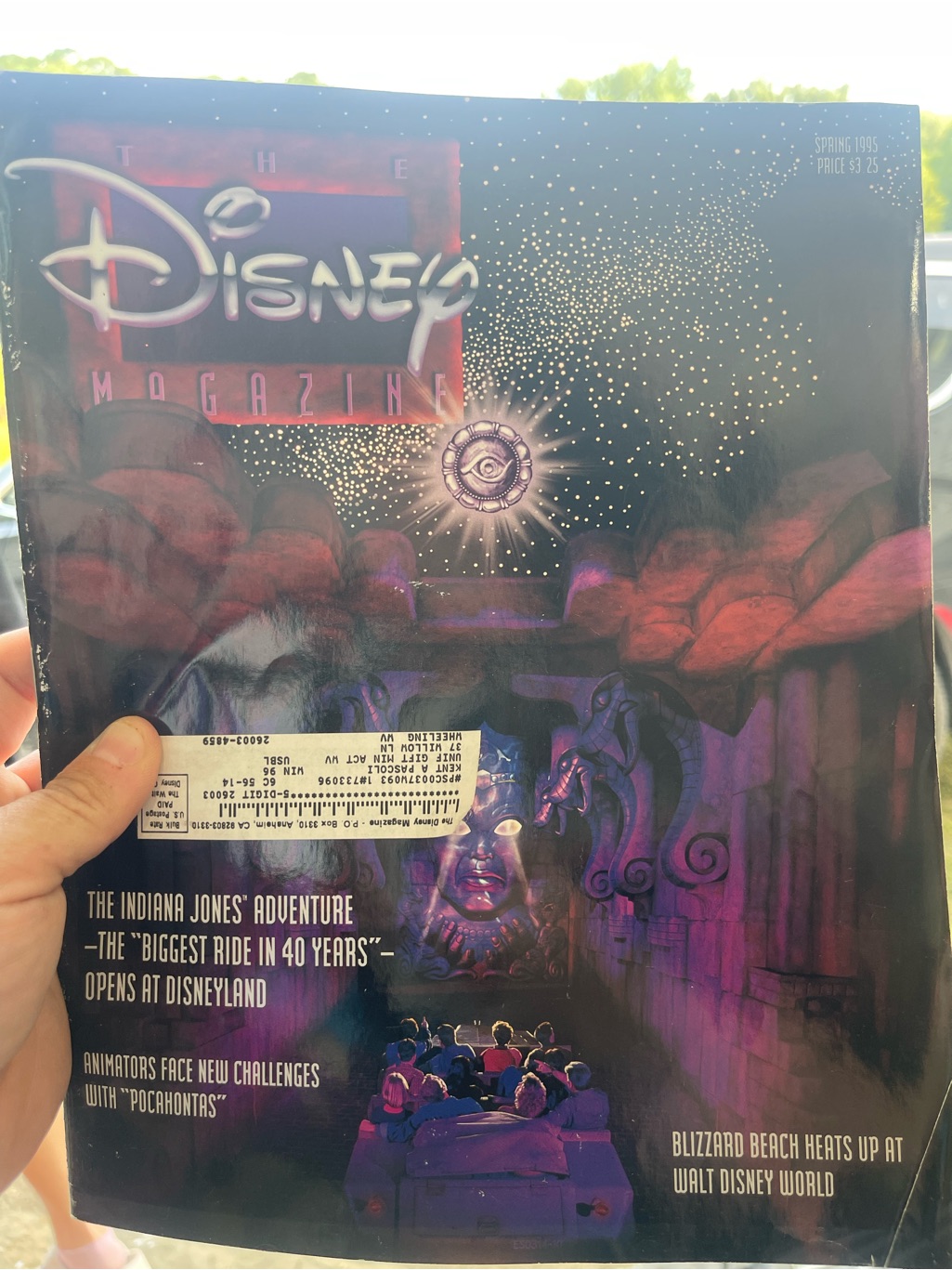 Disney Other | Disney Magazine Cover - Purple And Black Indiana Jones Artwork | Color: Black/Purple | Size: Os