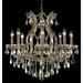 Elegant Lighting Maria Theresa 28 Inch 9 Light Chandelier - 2800D26GT-GT-RC