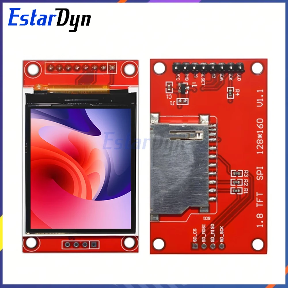 1,8 Zoll ST7735S TFT LCD Display 128x160 SPI 3,3V/5V für Raspberry Pi ESP32 MicroPython Smart Home IoT Image