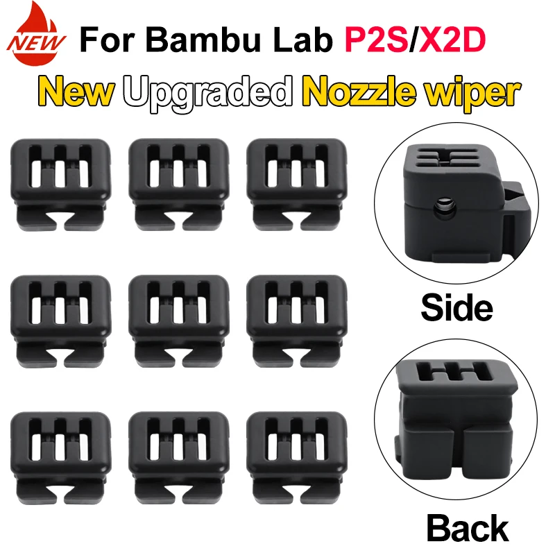 Düsenreiniger für Bambu Lab X2D/H2C/P2S Silikonbürste Hochwertiges Hotend-Düsenreinigungswerkzeug für Bambulab P2S Reinigungsteile Image