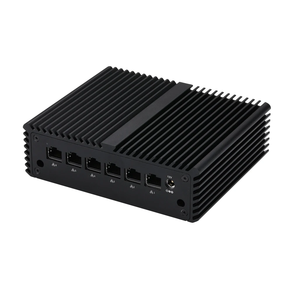 Intel i3-N305 N100 Lüfterloser Mini-PC 6x i226-V 2.5G LAN Firewall Router DDR5 RS232 Type-C DP Soft-Router-Server ESXi OPNsense PC Image