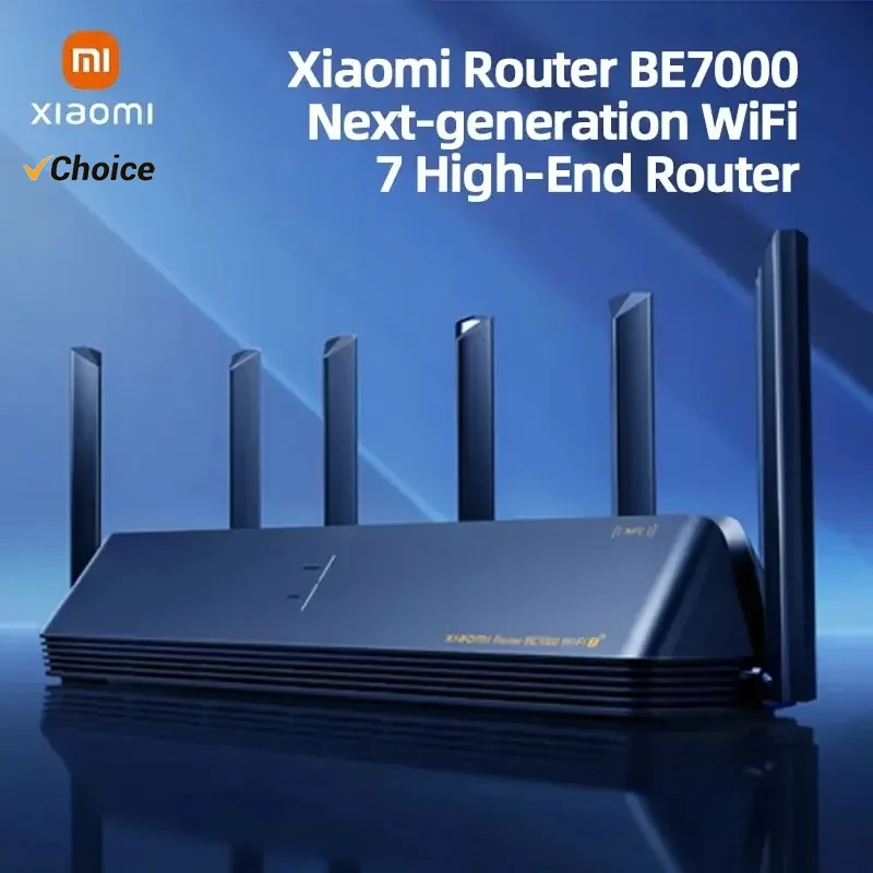 Xiaomi Mi Router BE7000 Tri-Band WiFi Repeater VPN 1 GB Mesh USB 3.0 IPTV 4 x 2,5 G Ethernet-Ports Modem Signalverstärker -CN Image