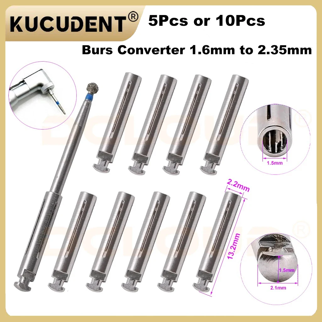 Dentalbohrer Adapter Konverter Dorn 1,6 mm FG-RA Bohrer Adapter Rotierender Polierschaft High Speed Dentalpolierer Zubehör Image
