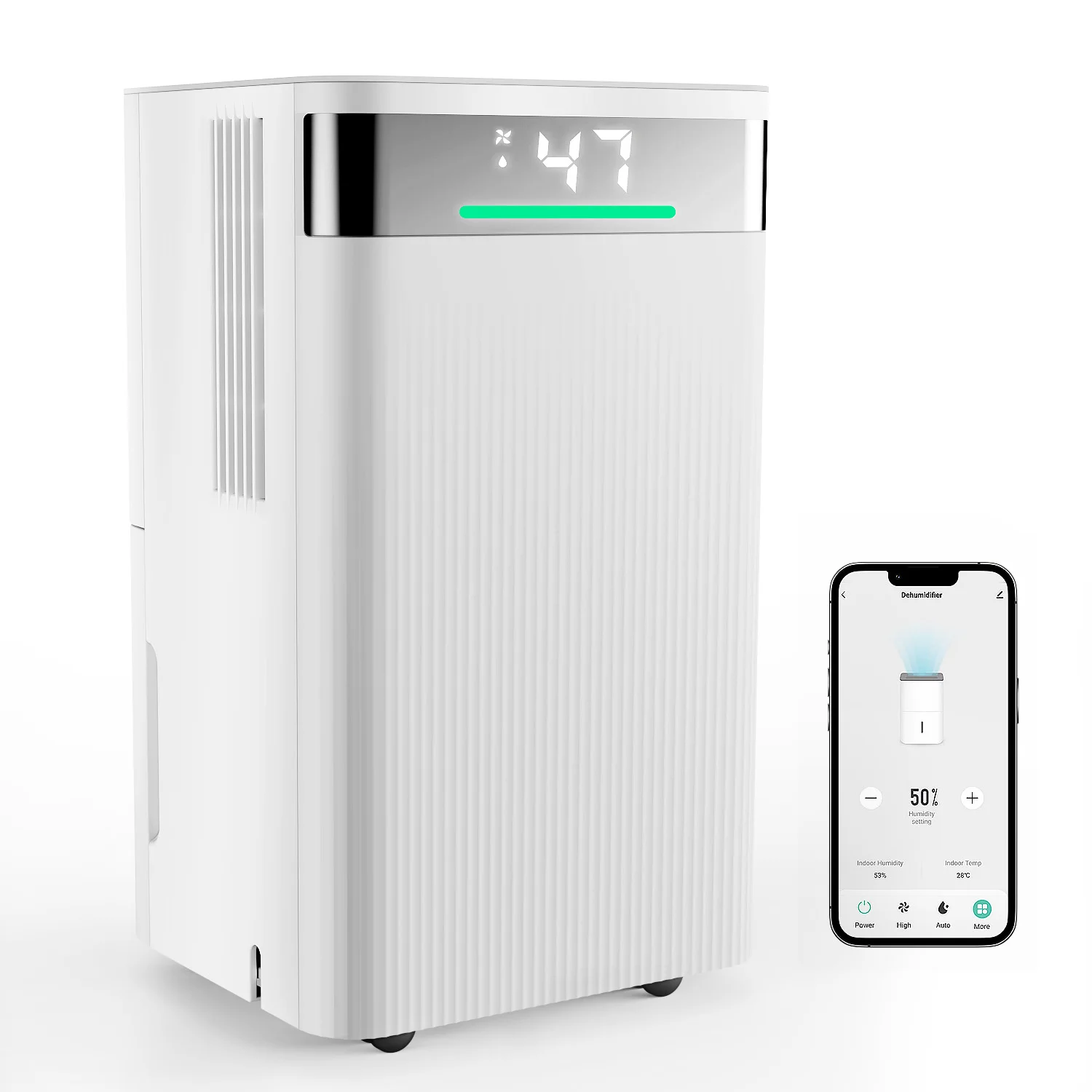 Luftentfeuchter 8,5 l/Tag 12 l/Tag 14 l/Tag 16 l/Tag 20 l/Tag mit WLAN-App, 24-Stunden-Timer, Wäschetrocknung, kontinuierliche Entwässerung