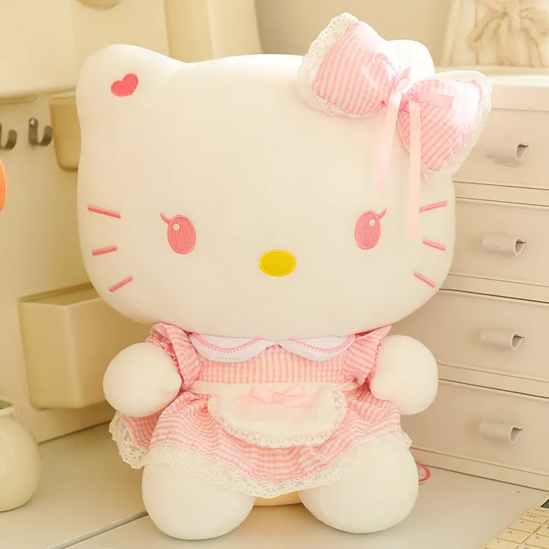 32-60cm Hello Kitty Rosa Große Niedliche Plüschpuppe Gefülltes Katzenspielzeug Weiches Kissen Zimmer/Sofa Dekoratives Kissen Begleiterpuppe Mädchengeschenk