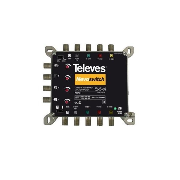 Televes Multischalter 5 in 4 Guß MS54C 714501 Image
