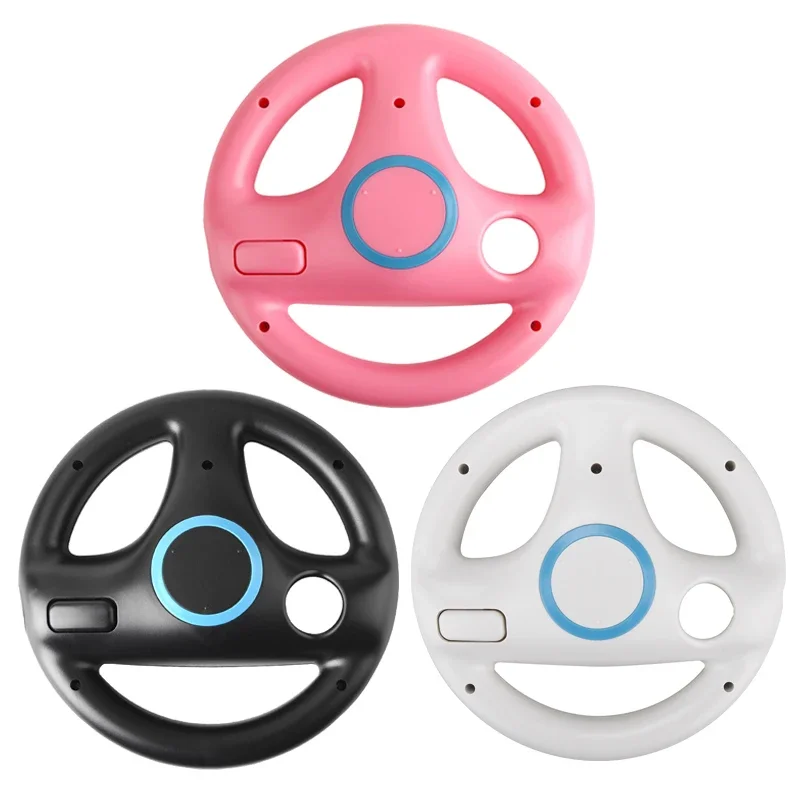 Lenkrad für Nintendo Wii-Fernbedienung Mario Kart Racing Games Schwarz Weiß Rennrad Kunststoff Innovativ Aufregend Image