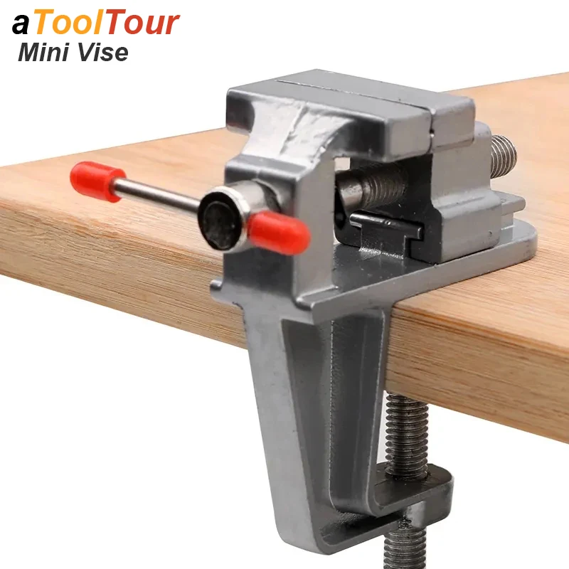 Mini Bank Schraubstock Tisch klemme Schraube DIY Handwerk Form fest Reparatur werkzeug Zange Schmuck machen Elektronik kleine Hobby Werkbank tragbar Image