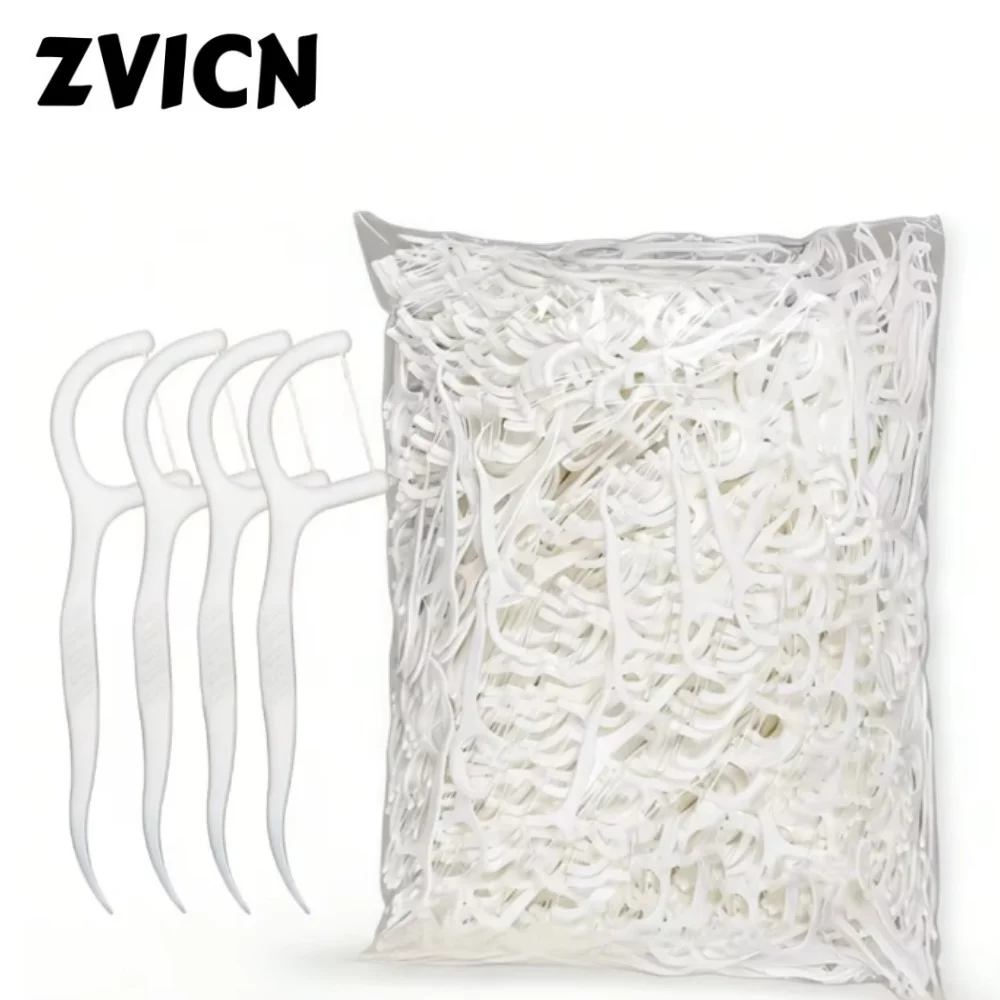 Hochfeste Zahnseide-Picks Bogenförmig Superdünne Zahnseide Reinigt Zwischen den Zähnen Interdentale Mundhygiene-Pflege Image