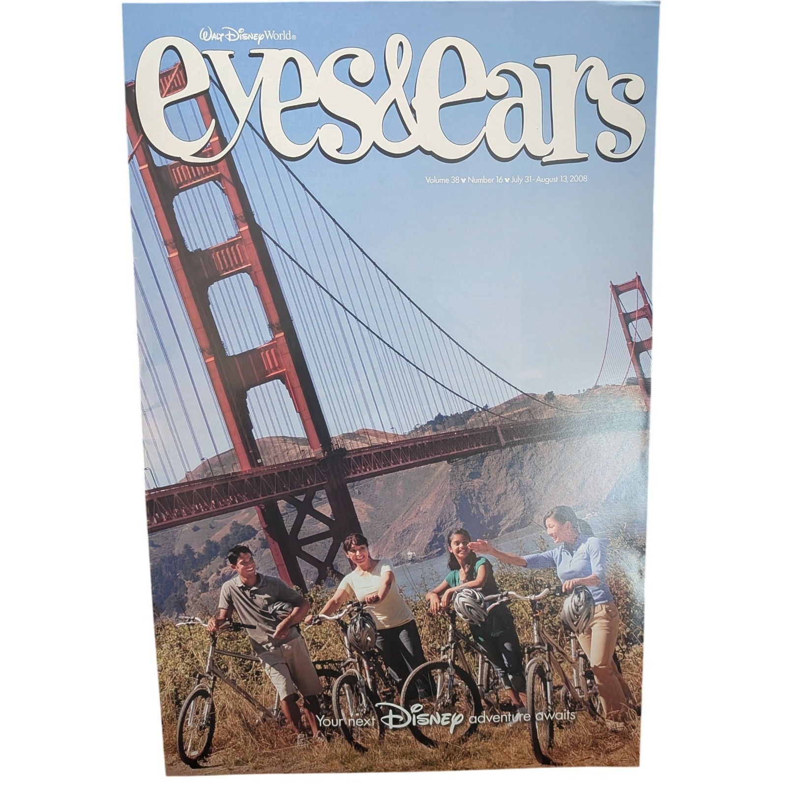 Disney Other | Walt Disney World Eyes & Ears Magazine Vol 38 No 16 July 2008 Cast Member News | Color: Blue/White | Size: Os