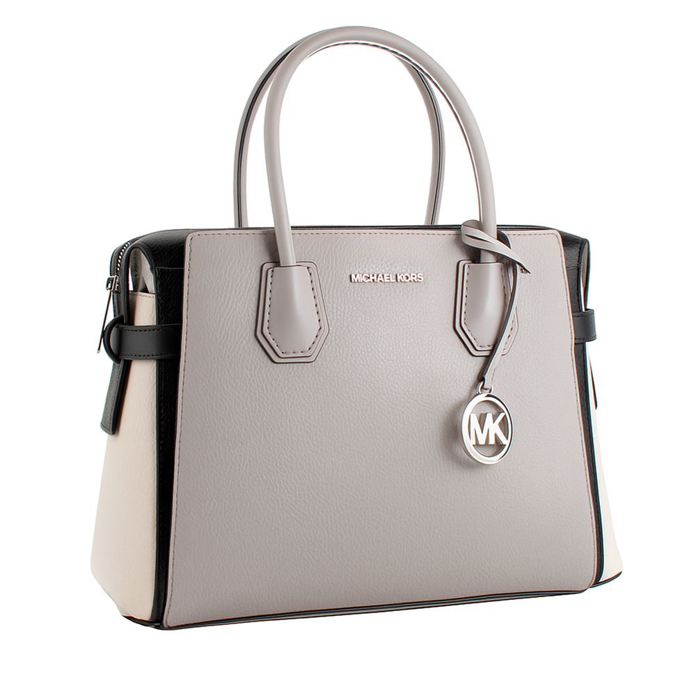 Michael Kors Graue Lederhandtasche Einheitsgröße