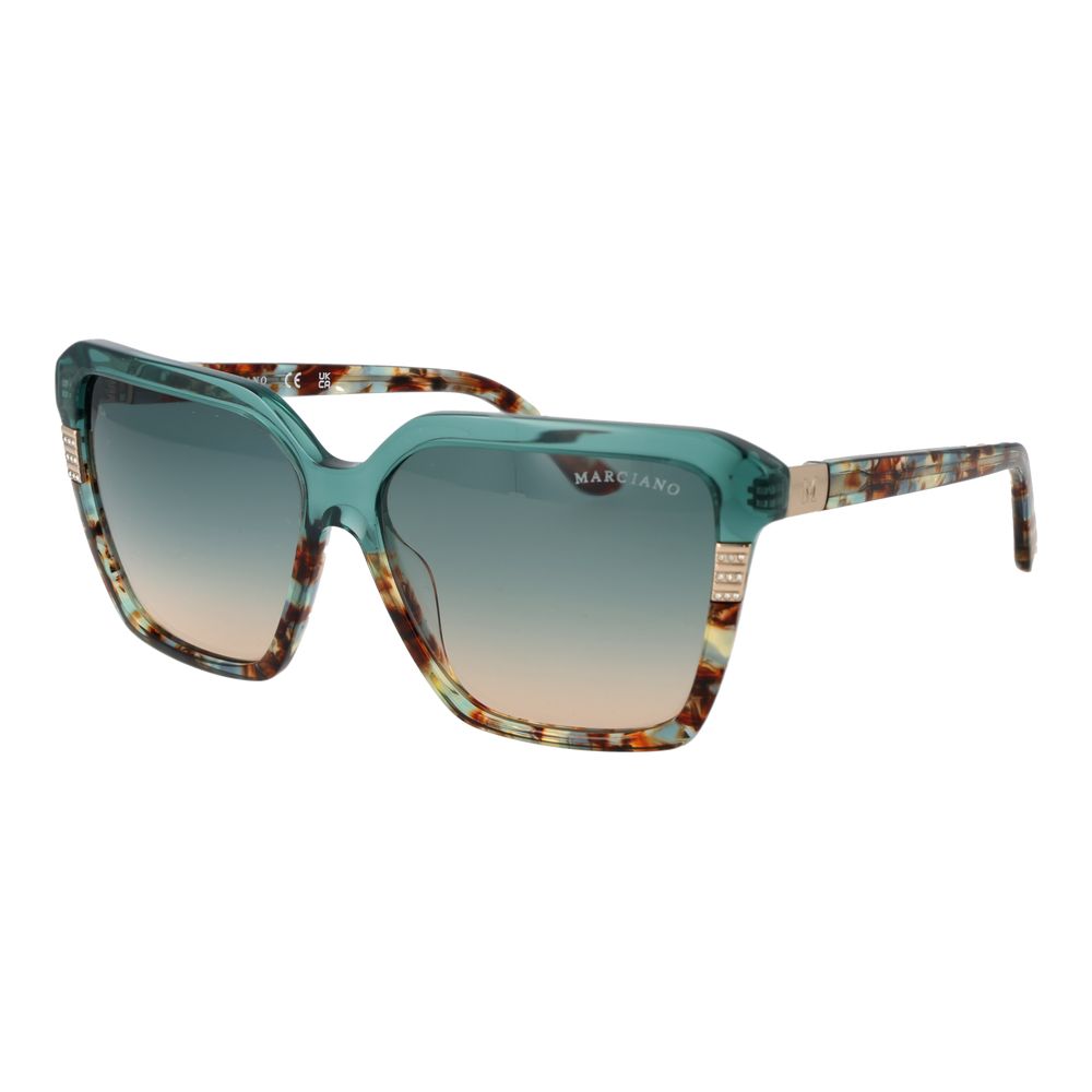 Marciano von Guess Türkise Acetat-Sonnenbrille