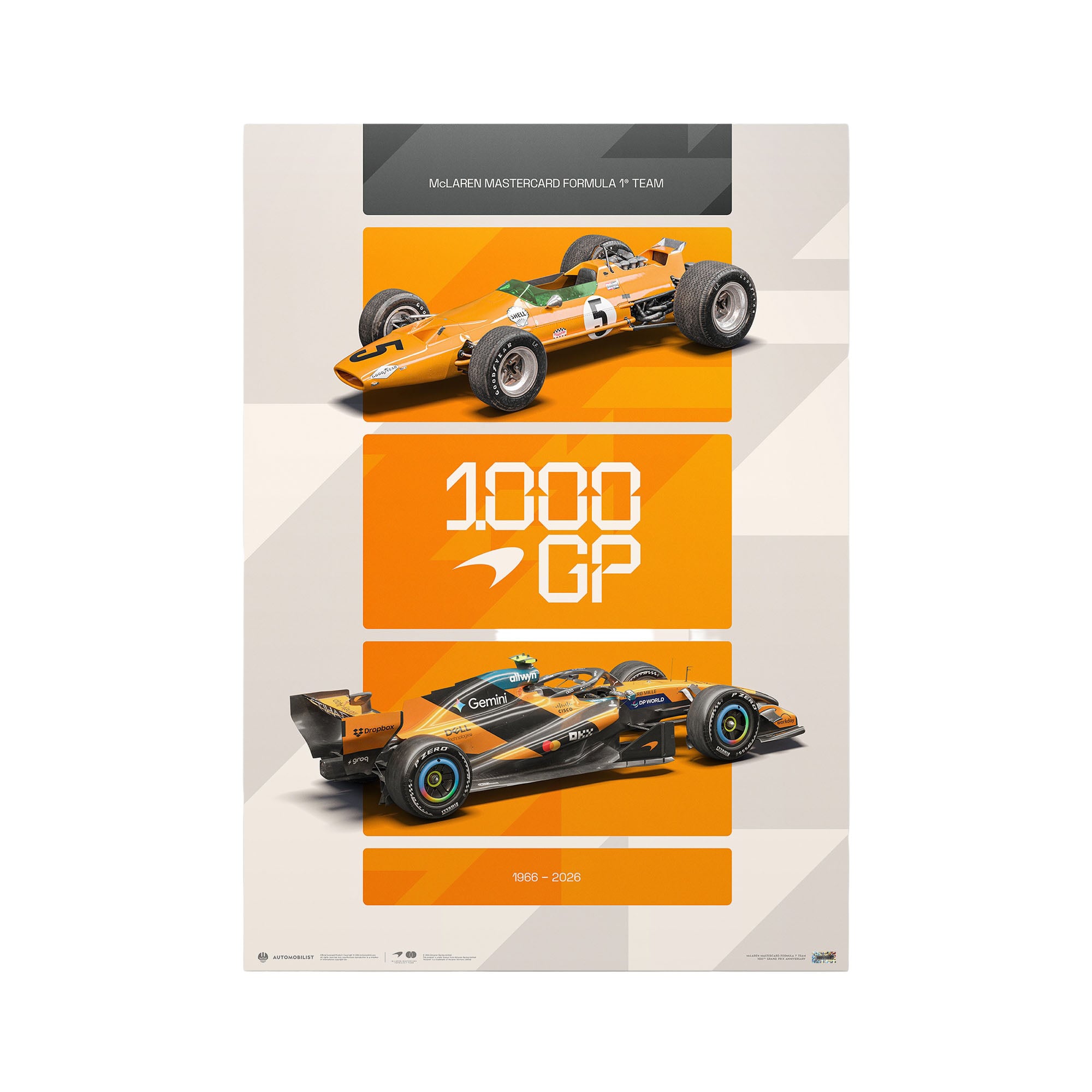 Affiche McLaren F1 Team 1000e Grand Prix 2026 - No Gender Taille: One Size Only