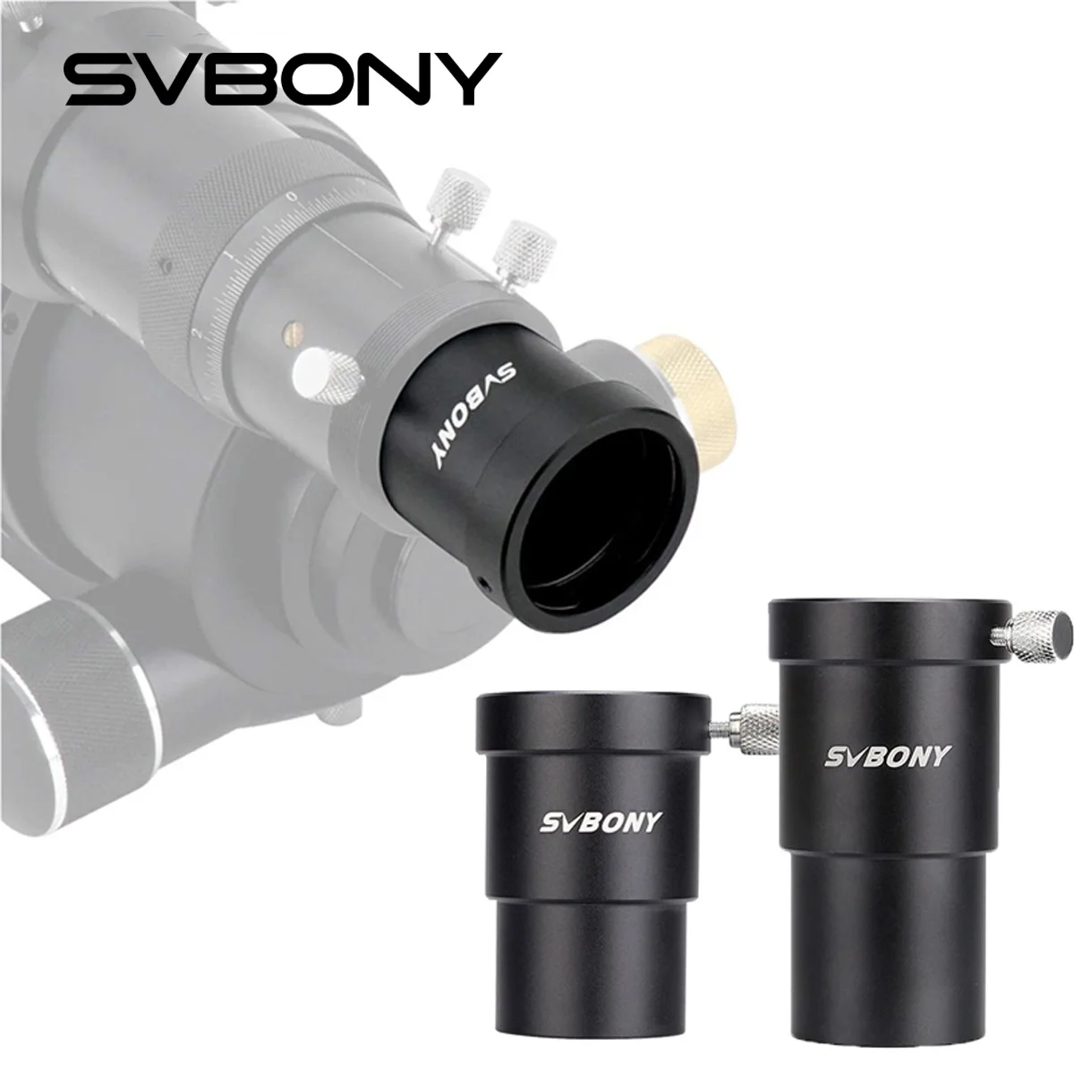 Svbony 1.25 ''Teleskop Okular Verlängerung srohr vielseitiger Adapter 56mm/70mm sv157 Image
