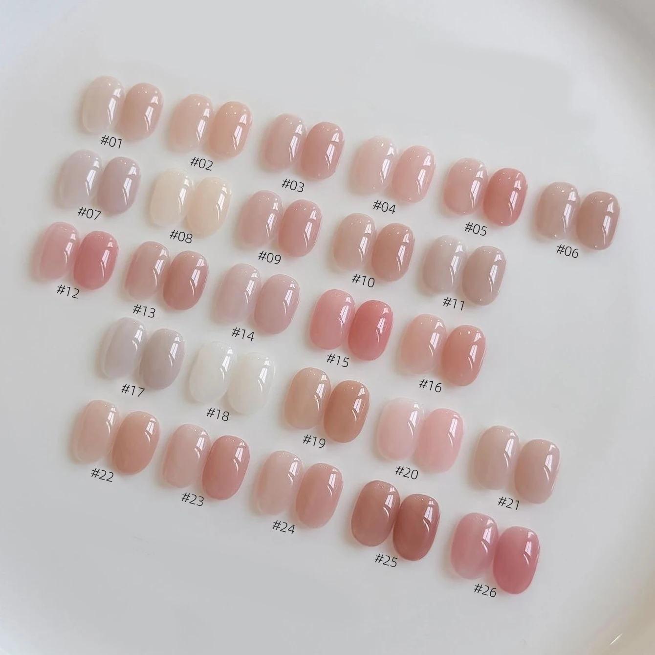 10ML 1 Stück 2026 Neuer Eisklarer Aufhellender Huan Huan Farbiger Sanfter Nude Pink Nail Art Leveling Nude Jelly Gel Nagellack Rosa Nägel Image