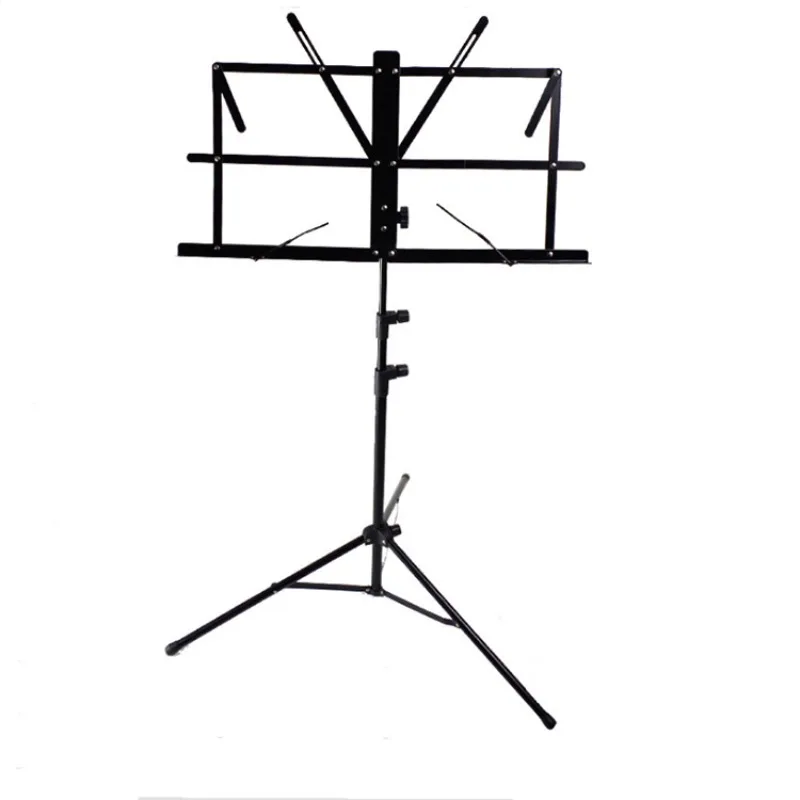 Kleiner Klappbarer Höhenverstellbarer Notenständer, Einfach und Praktisch, Großer Notenständer, Gitarren-Notenständer Image