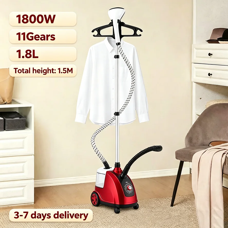 Fer à vapeur vertical sur pied pour vêtements, machine à repasser électrique avec réglage de la hauteur, idéal pour la maison, cadeau, appareil électroménager