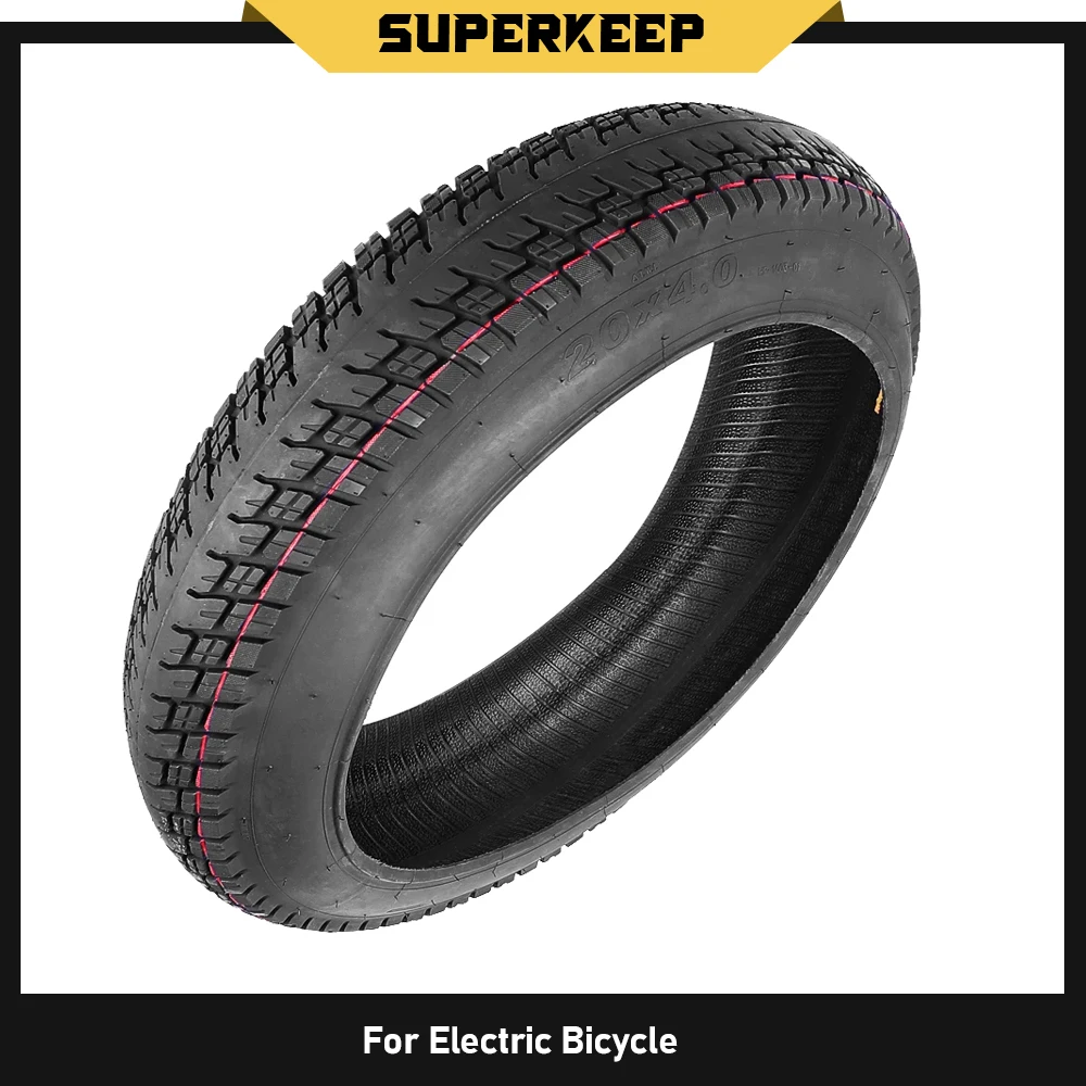 Pneu de vélo électrique 20x4.0 pouces, pneu tout-terrain pour vélo électrique, pneu de neige, pneu de plage, pièces de rechange pour pneus de vélo électrique 20*4.0