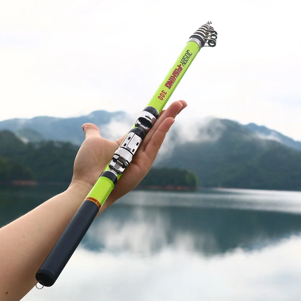 Josby Teleskop Rock Angelrute Spinning Karpfen Feeder Kohle faser Pesca 3m 2,7 m 2,4 m 2,1 m 1,8 m 1,5 m Mini Travel ultra langlebig