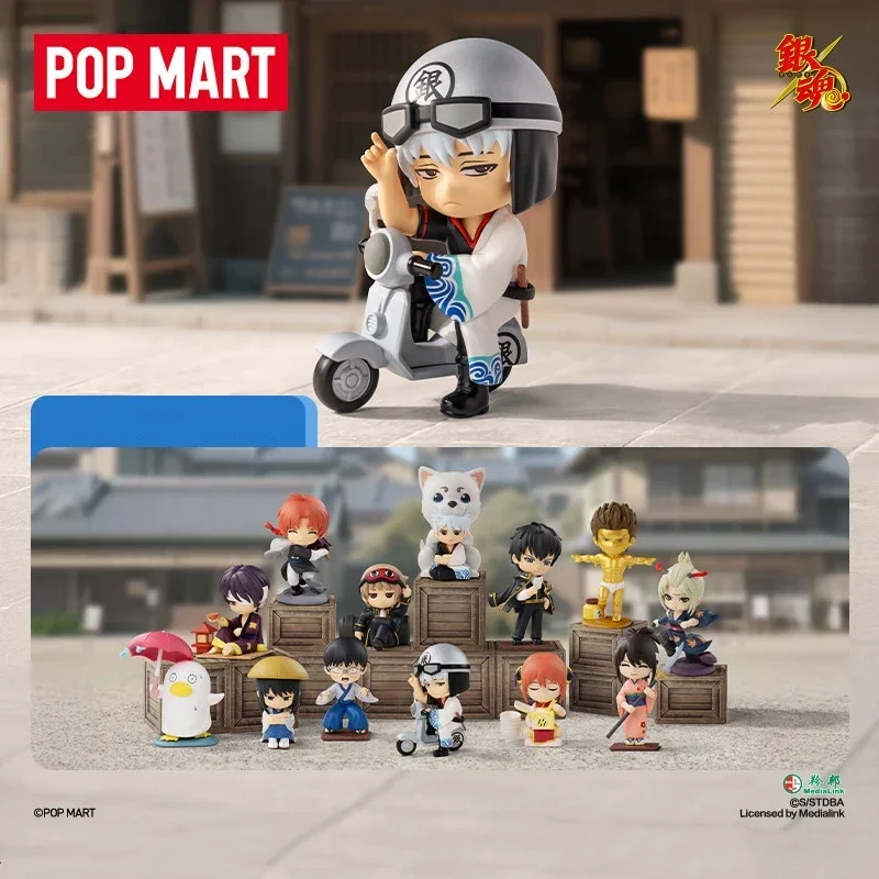 POP MART Gintama WELCOME TO YOROZUYA Serie Trendige Blindbox Spielzeuge Mystery Box Überraschungstüte Actionfigur Überraschungsgeschenk Image